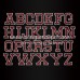 Capital Letters Heat Rhinestone Motifs